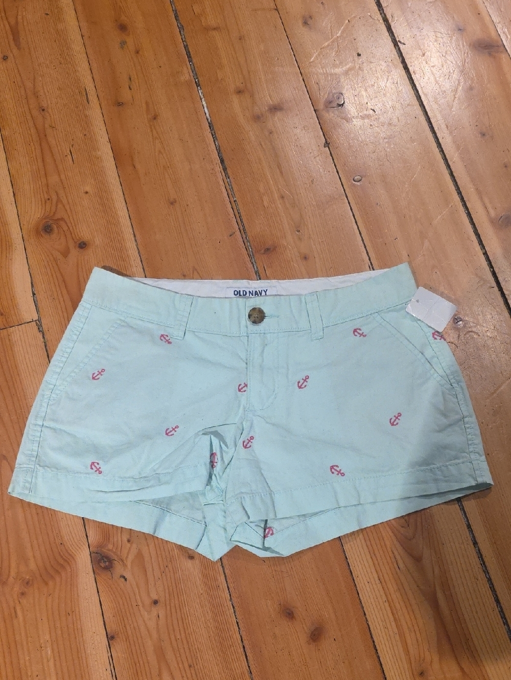 Old Navy Mint Green Anchor Print Women's Shorts